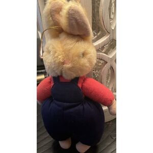 Vintage Mohair-Stuffed‎ Toy Animal-Bunny Rabbit-Peter Rabbit Ornament Glass Eyes
